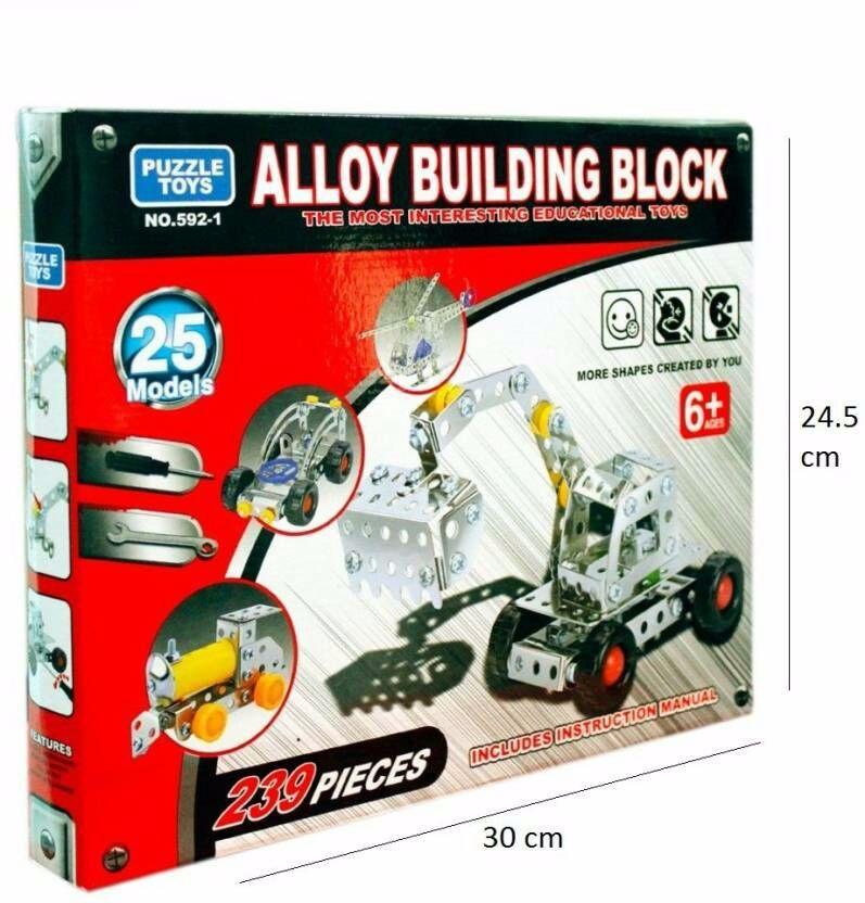 Alloy Building Block - 239 Pieces - MT592 - Planet Junior