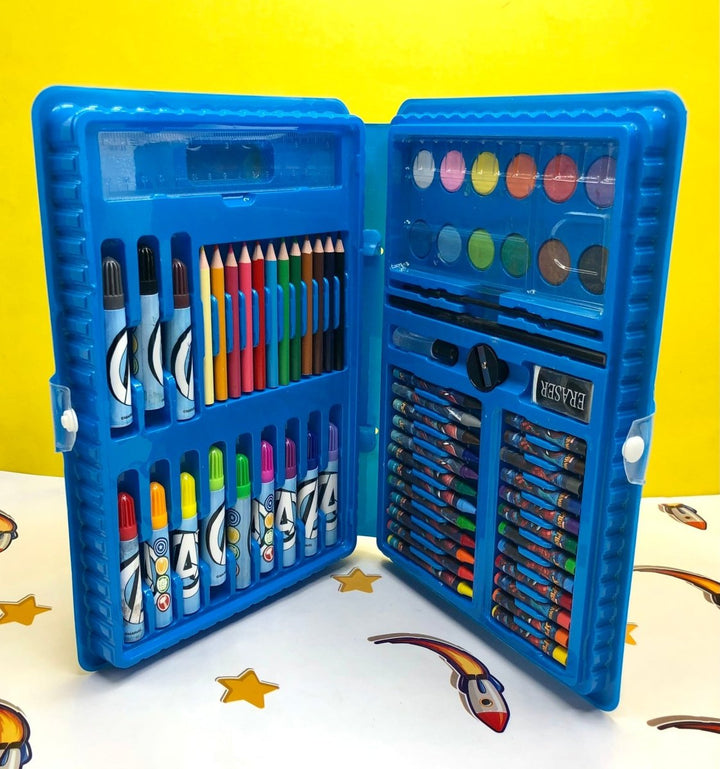 Avengers 68 Pieces Foldable Suitcase Multi-Color Coloring Set - 156069 - Planet Junior