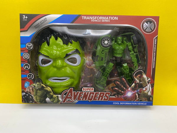 Avengers Hulk Deformation Car with Mask - 564895 - Planet Junior