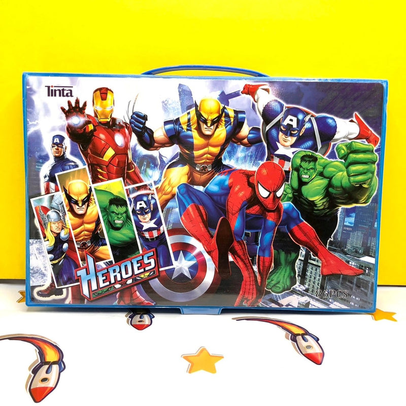 Avengers Large Foldable Coloring Art Set | 86 Pcs - 156108 - Planet Junior