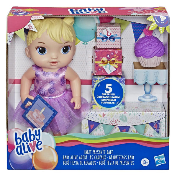 Baby Alive Party and Presents Baby Doll - E8719 - Planet Junior