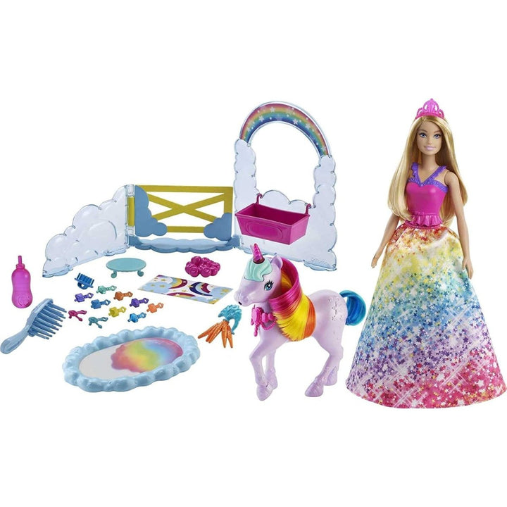 Barbie Dreamtopia Doll with Unicorn & Nurturing Playset - GTG01 - Planet Junior