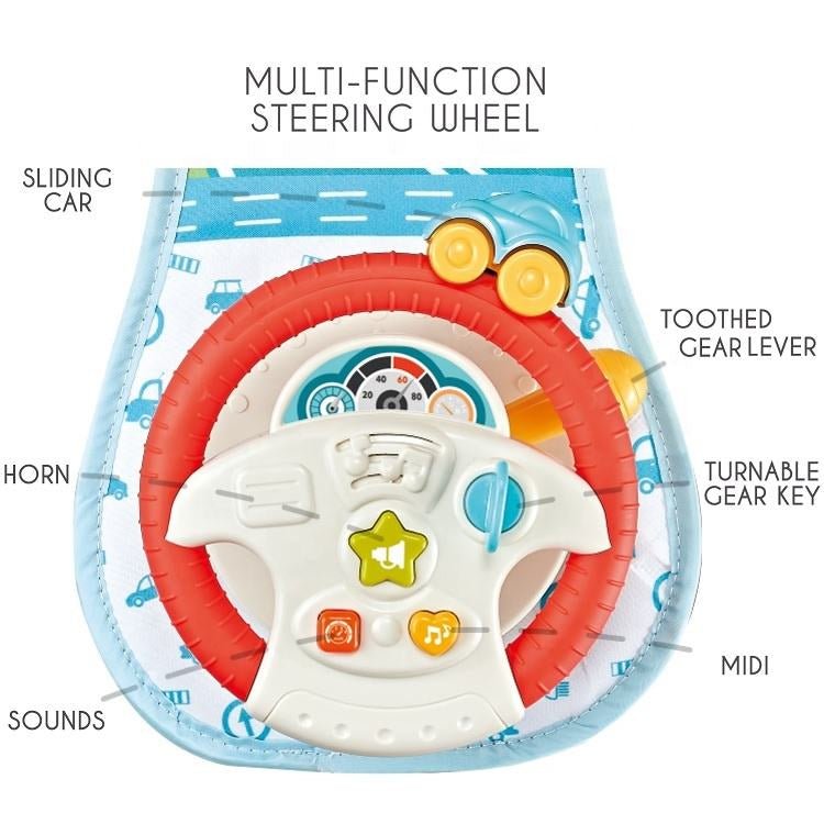 Car Seat & Steering Wheel Educational Toy For Kids - AT235 - Planet Junior