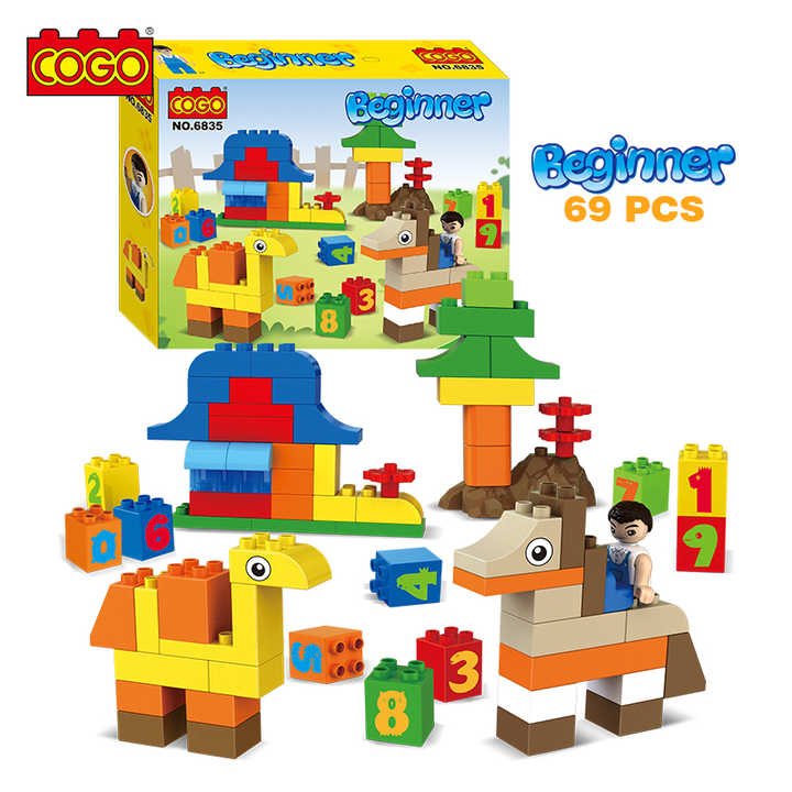 Cogo Beginner Bricks Building Blocks - 69 Pcs - HFT16835 - Planet Junior