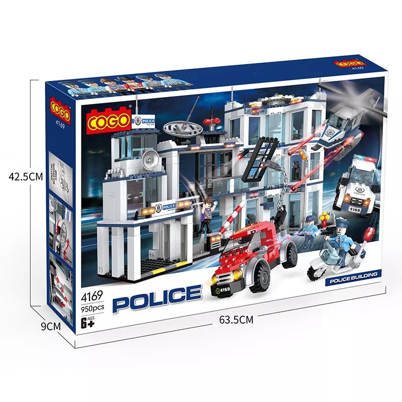 Cogo Large Police Station Set - 950 Pcs - 4169 - Planet Junior
