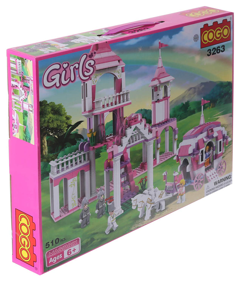 Cogo Princess Castle Lego Blocks - 555 Pcs - HFT3263 - Planet Junior