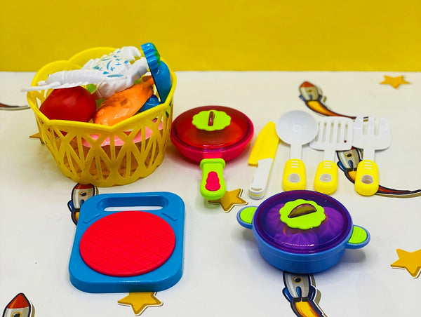 Colorful Kitchen Set with Basket - MT715 - Planet Junior