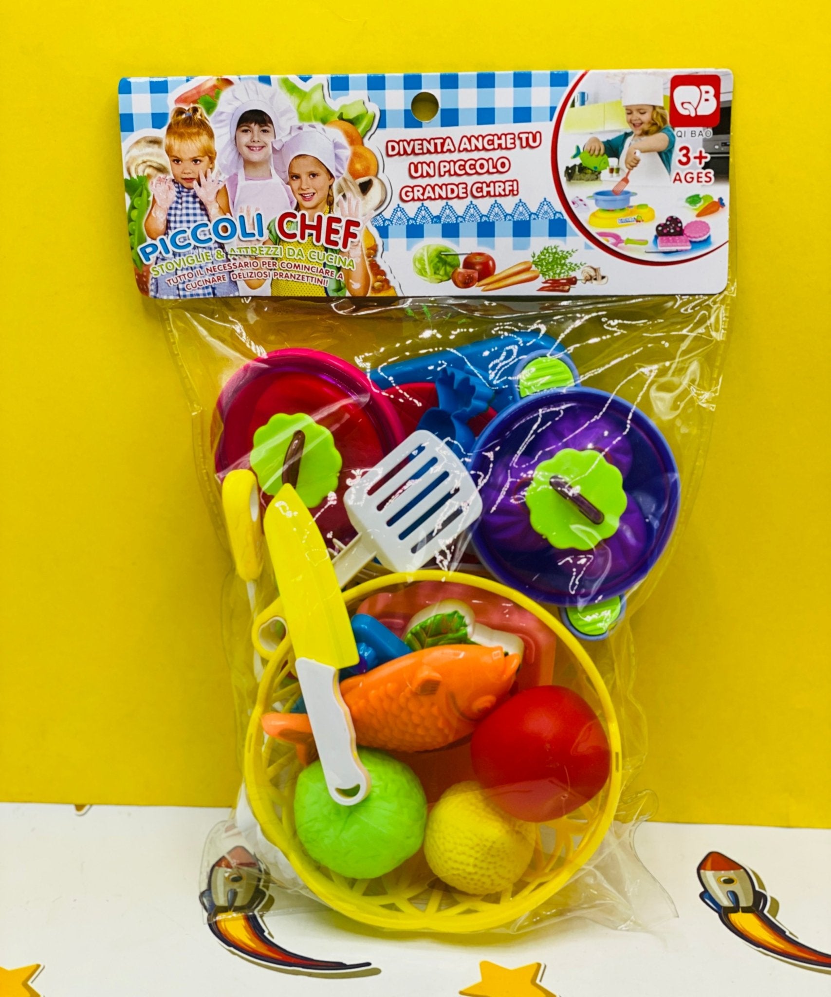 Colorful Kitchen Set with Basket - MT715 - Planet Junior