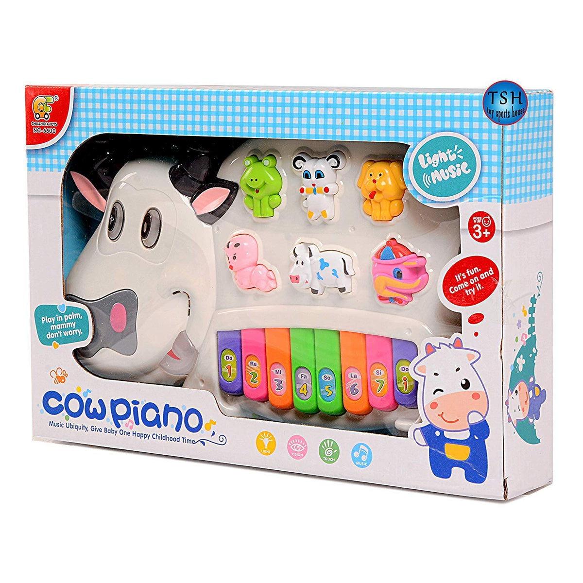 Cow piano toy online