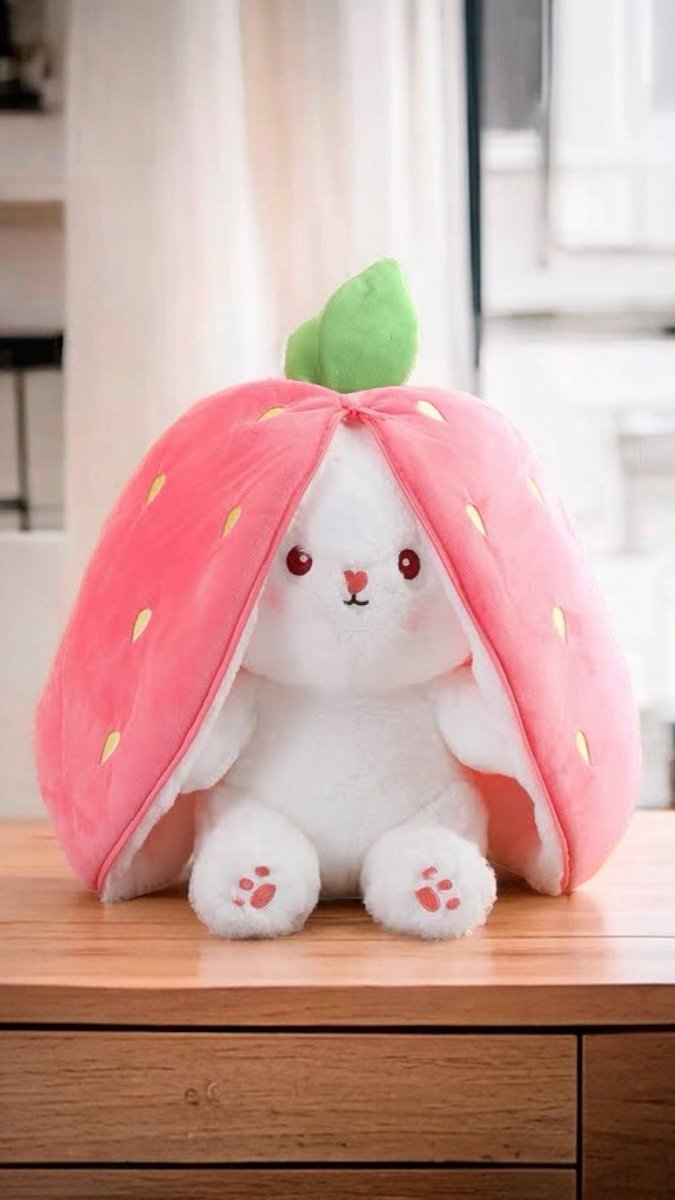 Cute Strawberry Rabbit Plush Toy - SPT - Planet Junior