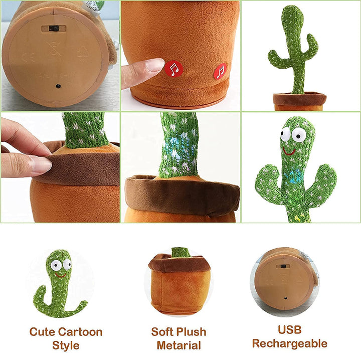 Dancing Talking Cactus Toy with USB Charge - MTCA01 - Planet Junior