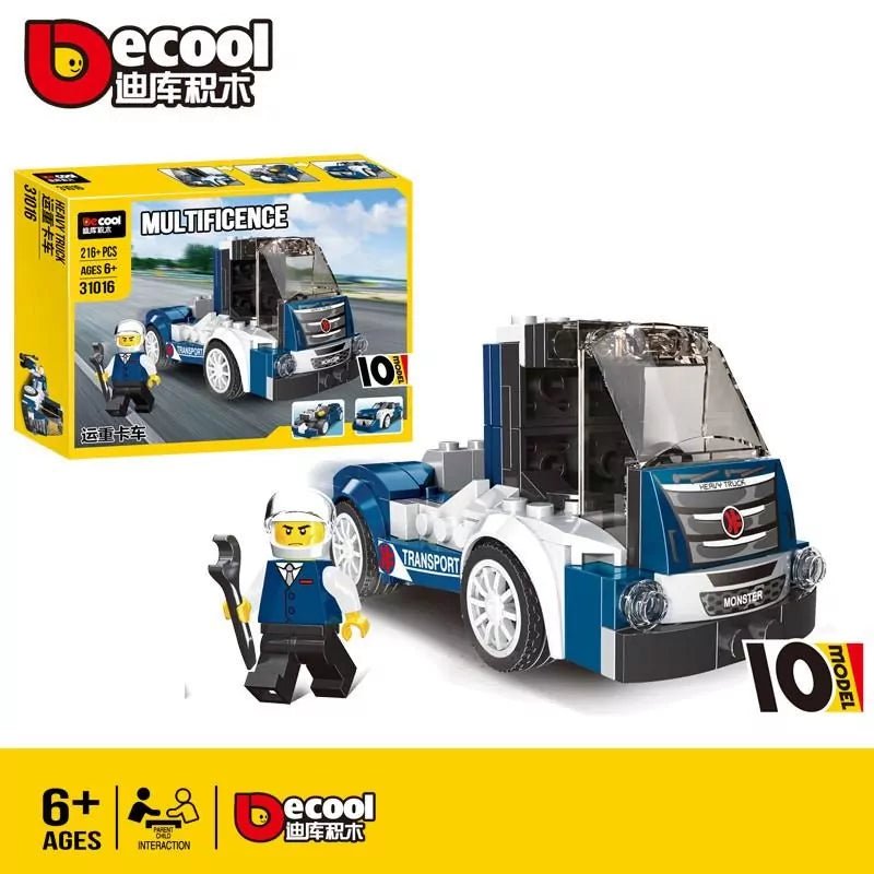 DeCool Heavy Truck Building Blocks 216 Pieces