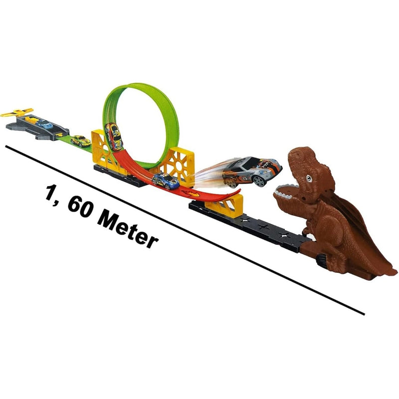 Dinosaur Racing Track with Looping and Catapult Start - TR-663-003T - Planet Junior
