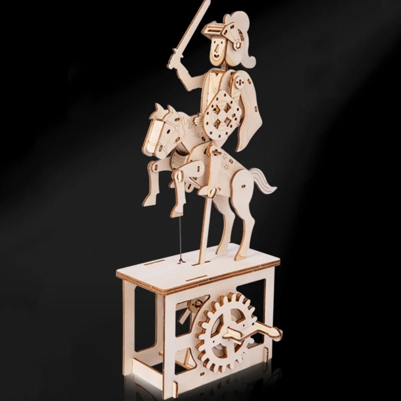 DIY 3D Wooden Puzzle Mechanical Pegasus & Knight Model - AT001 - Planet Junior