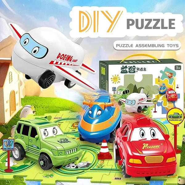 DIY Assembling Rail Car Puzzle Track | 13 Pcs - ZT1101 - Planet Junior