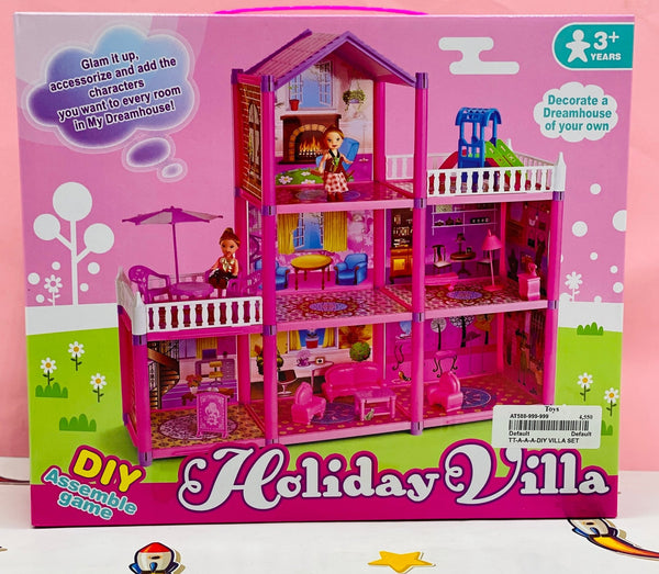 DIY Doll House Villa Set for Girls - AT588 - Planet Junior