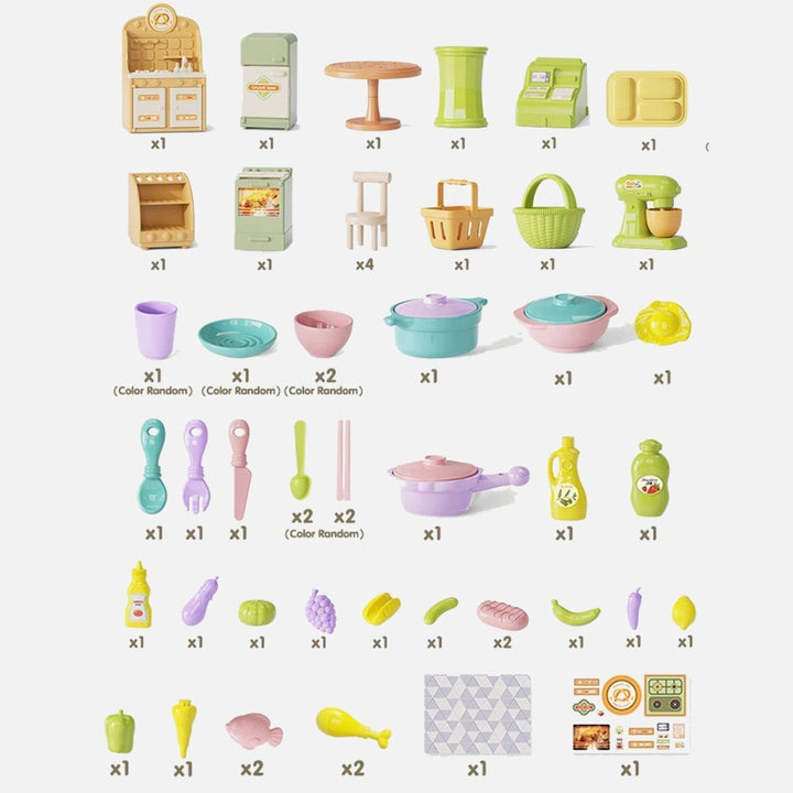 DIY Kitchen Accessories Set | 51 Pcs - SLT66 - Planet Junior