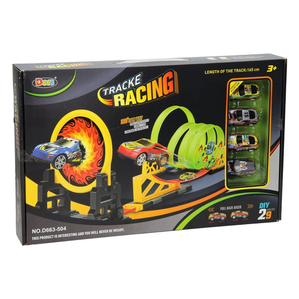 DIY Pull Back Racing Track Set - TR-663-504 - Planet Junior