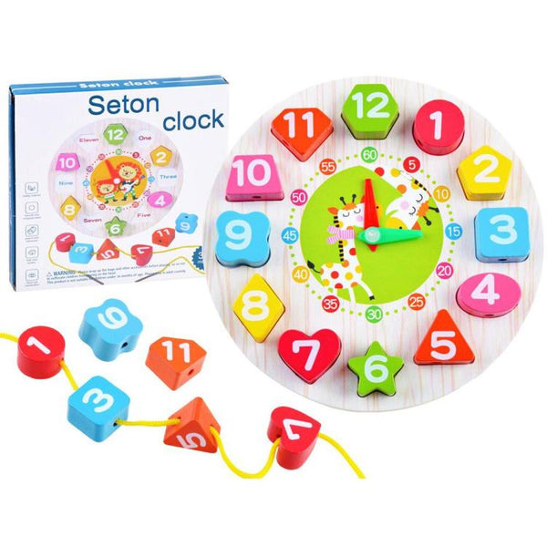 Educational Multicolored Clock Puzzle - MQ-003-2 - Planet Junior