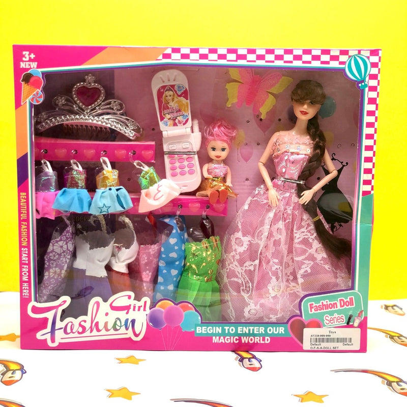 Fashion Doll Set With Accessories - AT338 - Planet Junior