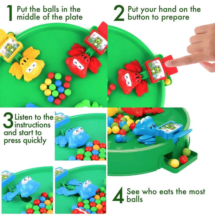 Feeding Froggies Beans Eating Board Game - 821A - Planet Junior