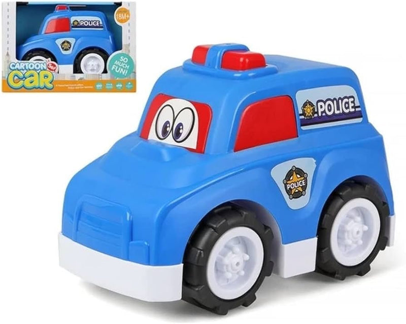 Fiber Built Police Cartoon Car - HFT986 - Planet Junior