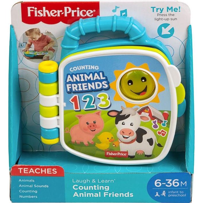 Fisher Price Laugh And Learn Counting Animal Friends Musical Book - FYK57 - Planet Junior