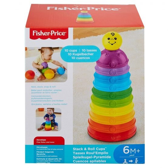 Fisher-Price Stack & Roll Cups Playset - W4472 - Planet Junior