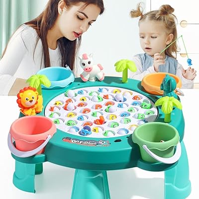 Go Fishing Zoo Game Table for Kids