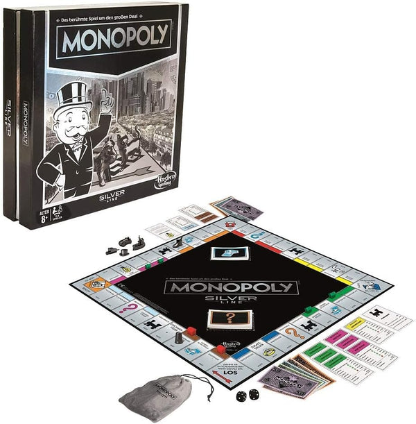 Hasbro Monopoly Silver Line Edition Game - C3546 - Planet Junior