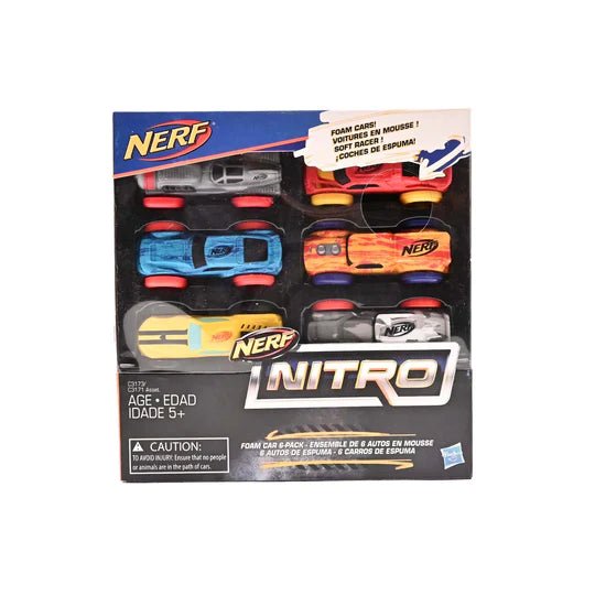 Hasbro Nerf Nitro Foam Dinky Car 6 Pcs - C3171/C3173 - Planet Junior
