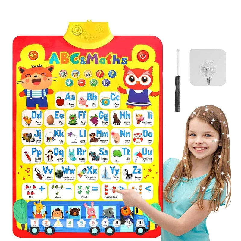 Interactive Alphabet & Number Talking Wall Chart - RT41 - Planet Junior