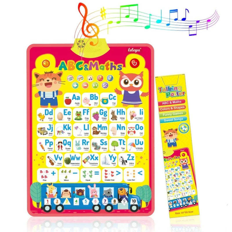 Interactive Alphabet & Number Talking Wall Chart - RT41 - Planet Junior