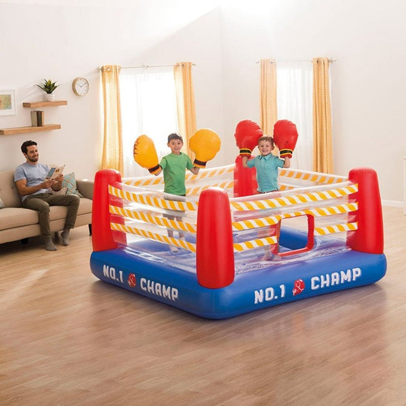 Intex Inflatable Jump-O-Lene Boxing Ring Bouncer | 7.5 ft x 7.5 ft - 48250 - Planet Junior