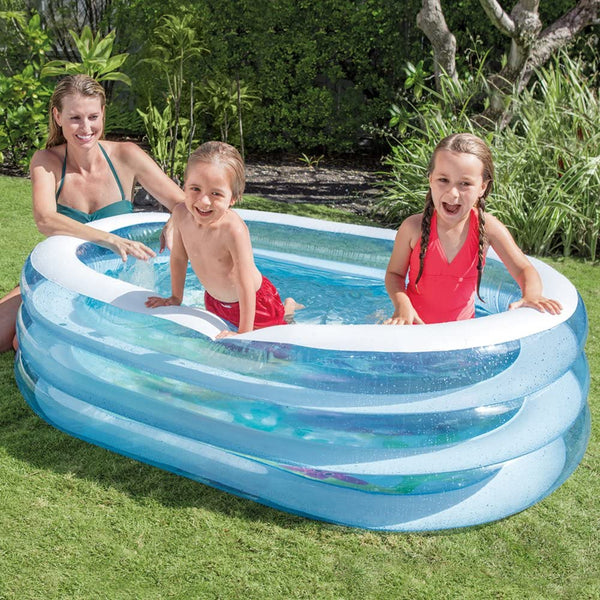 Intex swim center ocean reef hot sale inflatable pool