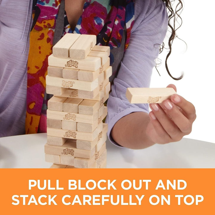 Jumbo Jenga Classic Wooden Blocks Stacking Tumbling Tower - ST21440 - Planet Junior