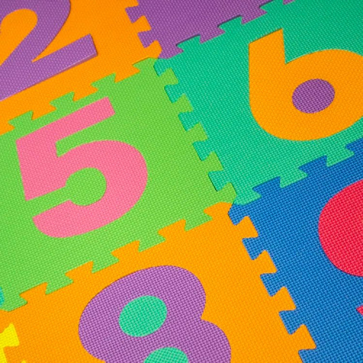 Kids Playing Foam Mat of Number Puzzle Pieces - EM-10 - Planet Junior