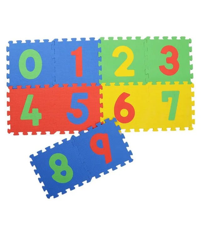 Kids Playing Foam Mat of Number Puzzle Pieces - EM-10 - Planet Junior