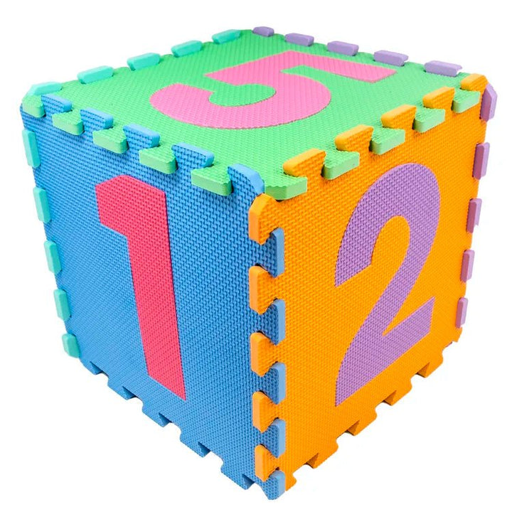 Kids Playing Foam Mat of Number Puzzle Pieces - EM-10 - Planet Junior