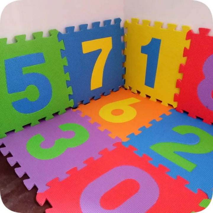 Kids Playing Foam Mat of Number Puzzle Pieces - EM-10 - Planet Junior