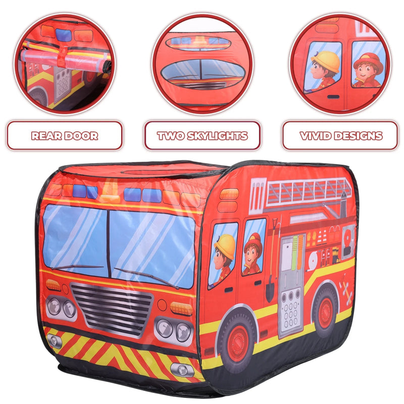 Large Fire Truck Play Tent with 100 Balls - FT-302 - Planet Junior