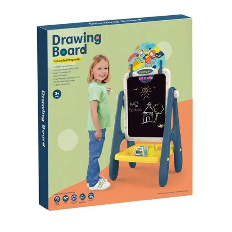 Learning and Creativity with Chalkboard & Whiteboard Double-Sided Easel - ET-3659 - Planet Junior