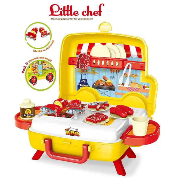 Little Chef Briefcase BBQ Play Set - GT-922-85 - Planet Junior