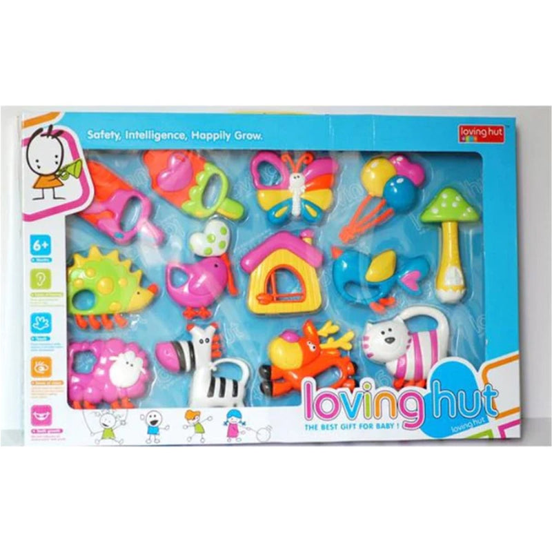 Loving Hut Baby Rattle Set - 13 Pcs - RT-13006 - Planet Junior