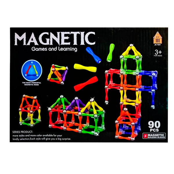 Magnetic Learning Block - 90 Pcs - MT2202 - Planet Junior