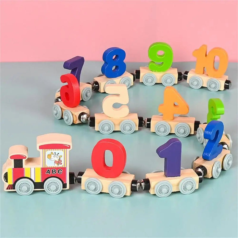 Magnetic Train Set for Toddler Learning - AS63 - Planet Junior
