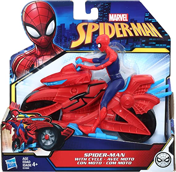 Marvel Spider-Man Figure With Spider Cycle - E3368 - Planet Junior