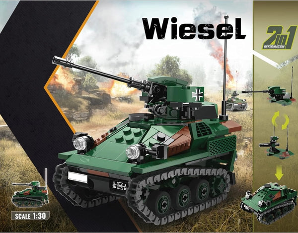 Military Wiesel Tank Lego Blocks | 394 Pcs - XB-06054 - Planet Junior