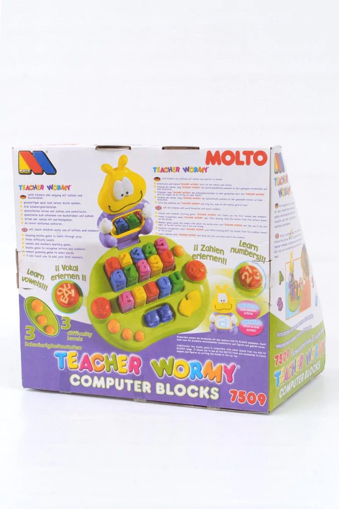 Molto Teacher Wormy Computer Blocks - 7509 - Planet Junior