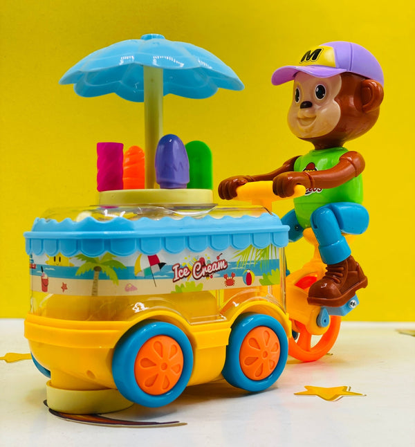 Musical Icecream Cart Riding Monkey - UT802 - Planet Junior